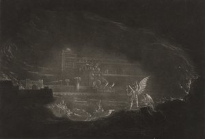 Pandemonium, n. 1827 (mezzotint) tekijältä John Martin