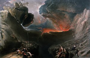 The Great Day of His Wrath, kaiverrettu Charles Mottram (1807-76), julkaissut Thomas McLean, Lontoo vuonna 1857 (käsinvärinen kaiverrus)