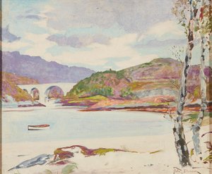 Silta joen yli (öljyä aluksella)