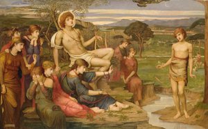 Apollo ja Marsyas tekijältä John Melhuish Strudwick