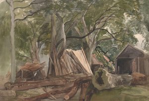 Raivaus puutehtaan kanssa, 1847.