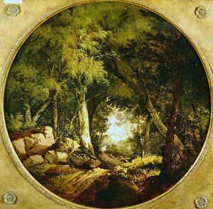 Metsäpolku (öljy kankaalle)