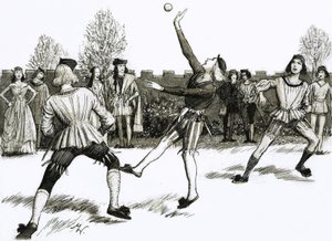 Jeu de Paume, eräänlainen käsipallolaji.