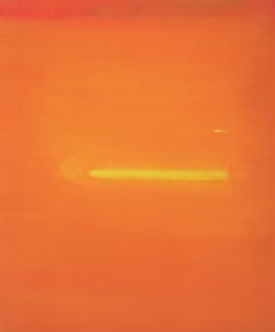 Oranssi sisustus figuurilla, 2000 tekijältä John Miller