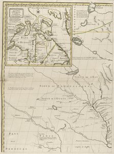 Kartta brittiläisistä ja ranskalaisista alueista Amerikassa, 1756 (kaiverrus ääriviivavärillä paperille)