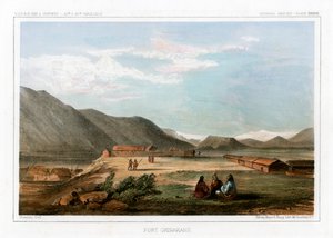 Fort Okinakane, Yhdysvallat, 1856. tekijältä John Mix Stanley