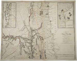 Kartta New Yorkin maakunnasta osan Pennsylvaniasta ja Uudesta Englannista, kapteeni Montrésorin varsinaisesta tutkimuksesta, insinööri, 1775, 10. kesäkuuta 1775