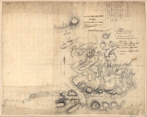 Brandywinen taistelu, 11. syyskuuta. 1777, jossa kenraali Sir Willm. Howe. LOC gm71000927