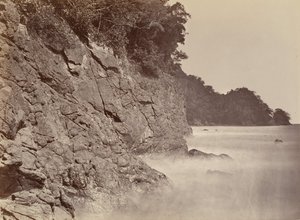 Trooppinen maisema, Cliff - Limon Bay, 1871. tekijältä John Moran