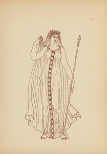 Antiikin Kreikan naispuku (litografia) tekijältä John Moyr Smith