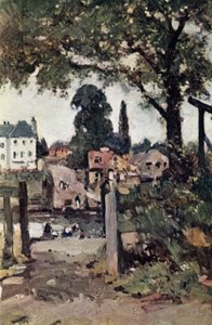 Twickenham Ferry (väri litho)