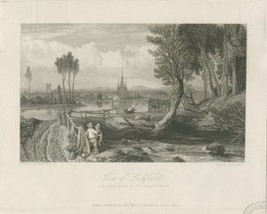 Lichfield - Eastview: teräskaiverrus ja [c 1835] (tulostus)