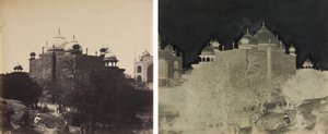 Taj Mahal, Näkymä lepotalon takaa, kuvalla