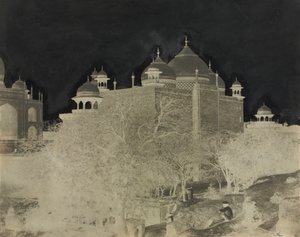 Taj Mahal, Näkymä lepotalon takaa, kuvalla