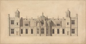 Corsham Court, Wiltshire: Pohjoisrintaman korkeus tekijältä John Nash