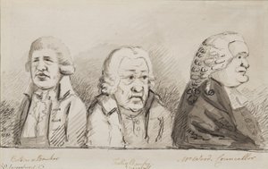 Batson, pankkiiri, Tulley, pankkiiri, herra Wood, kaupunginvaltuutettu, 69 Lombard Street, Cornhill, 1790 (kynä, sivellin ja muste paperille).