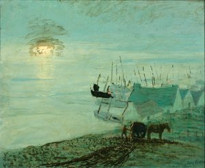 Beach Scene verso 1929.6.79A, n. 1910. tekijältä John Noble