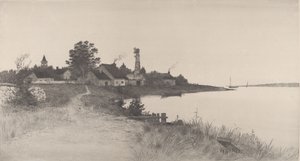 Nimetön rannikkokohtaus, 1891. tekijältä John O. Anderson