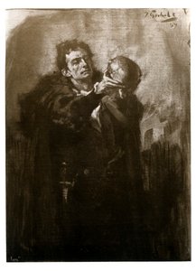 Forbes-Robertson Hamletina, 1800-luvun loppu. tekijältä John Percival Gulich