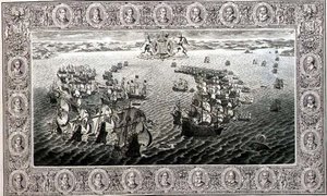 Armada (kaiverrus kuvakudoksesta) tekijältä John Pine