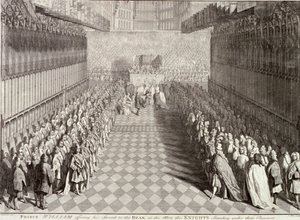 William III:n kruunaus Westminster Abbeyssa, Lontoossa, 1689, n. 1689