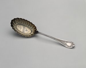 Lusikka, c. 1870 (hopeaa hopeakullauksella) tekijältä John R. Wendt