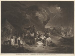 Afrikkalainen vieraanvaraisuus, 1791. tekijältä John Raphael Smith