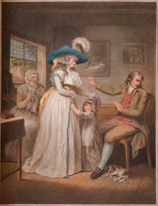 Hyveellinen vanhempi. Laetitia yrittää turhaan vanhempiensa sovittaa vanhempiaan, 1789 tekijältä John Raphael Smith