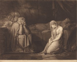 Belisane ja Parcival Urman lumouksen alla tekijältä John Raphael Smith after Henry Fuseli