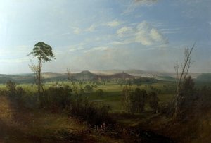 Näkymä Nottinghamiin Wilfordista, n. 1850 tekijältä John Rawson Walker