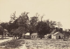 Mechanicsville, Virginia, huhtikuu 1865 (albumiinipainatus kiinnitetty kudospaperille)