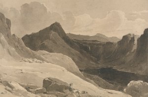 Vuoristomaisema paimenen kanssa tekijältä John Renton