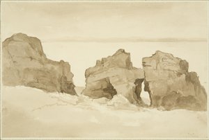 Kalliot Flat Holmin pohjoispuolella [Castle Rock]
