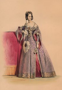 Vieras kuningatar Victorias Bal Costumén asussa 12. toukokuuta 1842 1843.