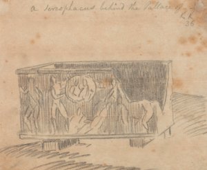 Sarkofagi palatsin takana tekijältä John Robert Cozens