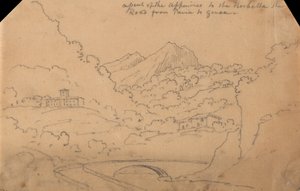Apenniinien nousu Rochettaan asti tekijältä John Robert Cozens