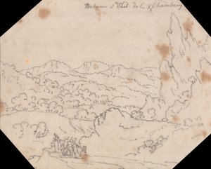 Saint-Thibaud-de-Couzin ja Chamberyn välillä tekijältä John Robert Cozens