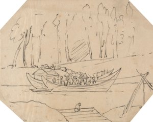 Karjaa veneessä tekijältä John Robert Cozens