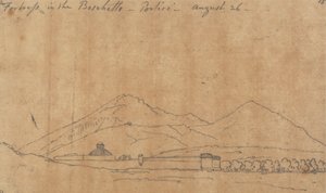 Linnoitus Boschettossa, Porticissa, 26. elokuuta tekijältä John Robert Cozens