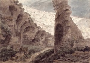 Colosseumin sisustus, 1778 tekijältä John Robert Cozens