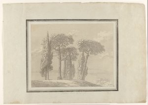 Italialainen mänty ja sypressi Italialainen mänty ja sypressi tekijältä John Robert Cozens