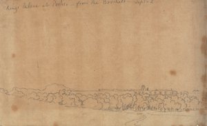 Kuninkaan palatsi Porticissa Boschettosta, 2. syyskuuta tekijältä John Robert Cozens