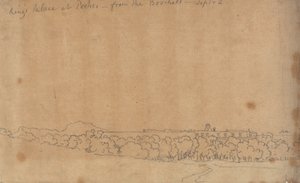 Kuninkaan palatsi Porticissa Boschettosta, 2. syyskuuta. tekijältä John Robert Cozens