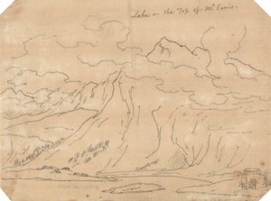 Järvi Mont Ceniksen huipulla tekijältä John Robert Cozens