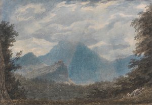 Monte della Madonna, lähellä Arguaa tekijältä John Robert Cozens