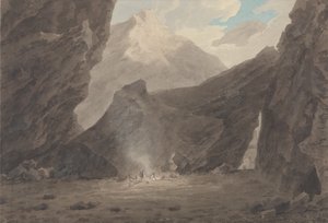 Chiavennan lähellä Graubündenissa tekijältä John Robert Cozens