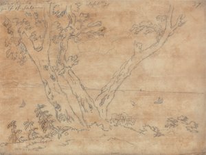 Lähellä Raitoa Salernon lahden rannalla tekijältä John Robert Cozens