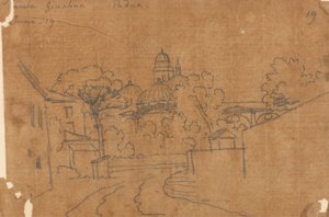 Santa Giustina, Padova, 19. kesäkuuta. tekijältä John Robert Cozens