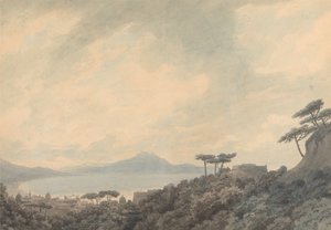 Napolinlahti Capodimontesta käsin tekijältä John Robert Cozens