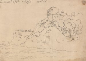 Posillipon rannikko, 16. lokakuuta tekijältä John Robert Cozens
